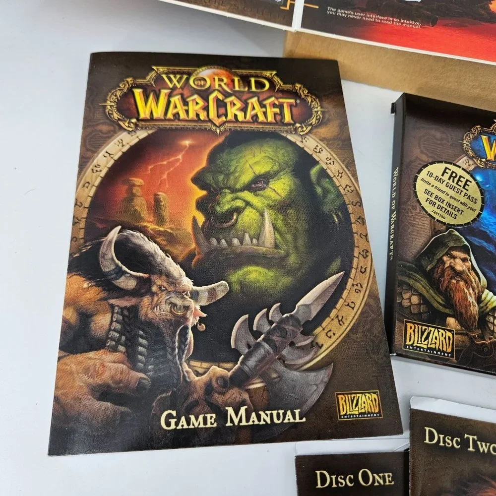 World of WarCraft WOW Video Game Fantasy PC CD Rom Mac Windows 98+ 2004